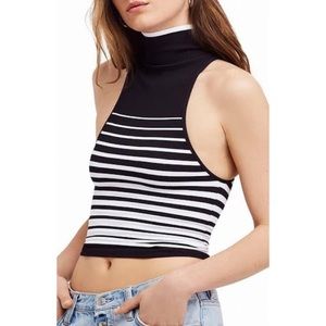 Free People Crop Mock Turtleneck